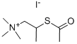 structure of CAS# 1866-17-7, 2-(Acetylthio)-N,N,N-Trimethyl-1-Propanaminium Iodide (1:1);2-Acetylsulfanylpropyl-Trimethyl-Ammonium Iodide;2-(Acetylthio)Propyl-Trimethylammonium Iodide;2-(Acetylthio)Propyl-Trimethyl-Ammonium Iodide