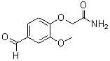 结构式 CAS# 186685-89-2, 2-(4-甲酰基-2-甲氧基苯氧基)乙酰胺