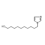 structure of CAS# 186788-38-5, 10-(1H-Imidazol-1-Yl)-1-Decanol;1-(10-Hydroxydecyl)imidazole