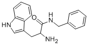 structure of CAS# 187085-81-0, 2-Amino-N-benzyl-3-(1H-indol-3-yl)-propionamide;[(1R)-1-(1H-Indol-3-Ylmethyl)-2-Oxo-2-(Phenylmethylamino)Ethyl]Ammonium;[(1R)-2-(Benzylamino)-1-(1H-Indol-3-Ylmethyl)-2-Keto-Ethyl]Ammonium;Zinc00264238
