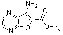 结构式 CAS# 187732-95-2, 7-氨基-呋喃并[2,3-b]吡嗪-6-羧酸乙酯