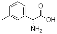 结构式 CAS# 187979-43-7, (alphaR)-alpha-氨基-3-甲基-苯乙酸