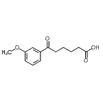 结构式 CAS# 1884-40-8, 6-(3-甲氧基苯基)-6-氧代己酸