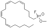 结构式 CAS# 188404-10-6, P-(5Z,8Z,11Z,14Z)-5,8,11,14-二十碳四烯-1-基-氟膦酸甲酯