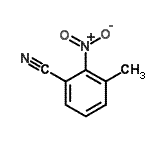 结构式 CAS# 1885-77-4, 3-甲基-2-硝基苯甲腈