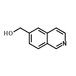 structure of CAS# 188861-59-8, 6-Isoquinolinylmethanol;(Isoquinolin-6-yl)methanol;(Isoquino<wbr>lin-6-yl)<wbr>methanol,<wbr> 6-(Hydro<wbr>xymethyl)<wbr>-2-azanap<wbr>hthalene;(Isoquino<wbr>lin-6-yl)<wbr>methanol;<wbr> 6-(Hydro<wbr>xymethyl)<wbr>-2-azanap<wbr>hthalene
