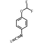 structure of CAS# 189281-92-3, 1-(Difluoromethoxy)-4-Isothiocyanatobenzene;4-DIFLUOROMETHOXYPHENYLISOTHIOCYANATE;BENZENE,1-(DIFLUOROMETHOXY)-4-ISOTHIOCYANATO-;525332_ALDRICH