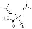 structure of CAS# 189640-37-7, 2-Cyano-5-Methyl-2-(3-Methyl-2-Buten-1-Yl)-4-Hexenoic Acid;2-CYANO-5-METHYL-2-(3-METHYLBUT-2-ENYL)HEX-4-ENOIC ACID;5-Cyano-2,8-Dimethylnon-2,7-Dien-5-Oic Acid;5-CYANO-2,8-DIMETHYL-5-NON-2,7-DIENOIC ACID