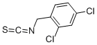 structure of CAS# 18967-41-4, 2,4-Dichloro-1-(Isothiocyanatomethyl)-Benzene;2,4-Dichlorobenzyl Isothiocyanate;Zinc02168971