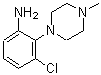 结构式 CAS# 189761-97-5, 3-氯-2-(4-甲基-1-哌嗪基)苯胺