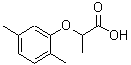 structure of CAS# 18996-04-8, 2-(2,5-Dimethylphenoxy)Propanoic Acid;2-(2,5-dimethylphenoxy)propanoic acid;propionic acid, 2-(2,5-dimethylphenoxy)-;MFCD03419316
