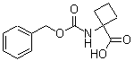 结构式 CAS# 190004-53-6, 1-[[(苯基甲氧基)羰基]氨基]-环丁烷羧酸