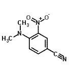 结构式 CAS# 19005-63-1, 4-(二甲基氨基)-3-硝基苯甲腈