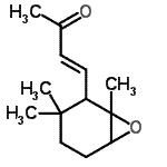 结构式 CAS# 190059-33-7, (3E)-4-(1,3,3-三甲基-7-氧杂双环[4.1.0]庚-2-基)-3-丁烯-2-酮