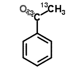 structure of CAS# 190314-15-9, 1-Phenyl(<Sup>13</Sup>C<Sub>2</Sub>)Ethanone;Acetophenone-1,2-13C2;Acetophenone-Î±,Î²-13C2;Acetophenone-α,β-13C2