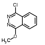 结构式 CAS# 19064-71-2, 1-氯-4-甲氧基酞嗪