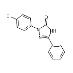 structure of CAS# 19081-66-4, 2-(4-Chlorophenyl)-5-Phenyl-1,2-Dihydro-3H-1,2,4-Triazol-3-One