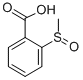 structure of CAS# 19093-34-6, 2-(Methylsulfinyl)Benzenecarboxylic Acid;Benzoic Acid, 2-(Methylsulfinyl)-;Benzoic Acid, O-(Methylsulfinyl)-;Nsc266227