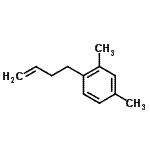 structure of CAS# 190974-78-8, 1-(3-Buten-1-Yl)-2,4-Dimethylbenzene;4-(2,4-Dimethylphenyl)-1-butene