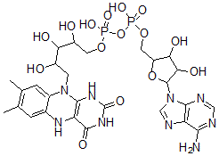 CAS#: 1910-41-4， [(2R,3S,4R,5R)-5-(6-Aminopurin-9-Yl)-3,4-Dihydroxyoxolan-2-Yl]Methyl [[(2R,3S,4S)-5-(7,8-Dimethyl-2,4-Dioxo-1,5-Dihydrobenzo[g]Pteridin-10-Yl)-2,3,4-Trihydroxypentoxy]-Hydroxyphosphoryl] Hydrogen Phosphate