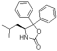 structure of CAS# 191090-34-3, (4S)-4-(2-Methylpropyl)-5,5-Diphenyl-2-Oxazolidinone;(FIS)-(-)-5,5-Diphenyl-4-Isobutyl-2-Oxazolidinone;(S)-(-)-4-ISOBUTYL-5,5-DIPHENYL-2-OXAZOLIDINONE;(S)-(-)-5,5-DIPHENYL-4-ISOBUTYL-2-OXAZOLIDINONE