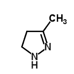 structure of CAS# 1911-30-4, 3-Methyl-4,5-Dihydro-1H-Pyrazole;3-METHYL-2-PYRAZOLINE;3-methyl-4,5-dihydro-1H-pyrazole;3-Methyl-4,5-dihydro-1H-pyrazole #