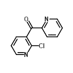 structure of CAS# 191220-44-7, (2-Chloro-3-Pyridinyl)(2-Pyridinyl)Methanone;2-CHLORO-3-PICOLINOYLPYRIDINE