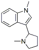 CAS#: 19137-61-2， 1-Methyl-3-(1-Methyl-2-Pyrrolidinyl)-1H-Indole