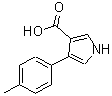 structure of CAS# 191668-22-1, 4-(4-Methylphenyl)-1H-Pyrrole-3-Carboxylic Acid;1H-PYRROLE-3-CARBOXYLICACID, 4-(4-METHYLPHENYL)-;4-(4-methylphenyl)-1H-pyrrole-3-carboxylic acid;4-(4-METHYLPHENYL)-1H-PYRROLE-3-CARBOXYLICACID