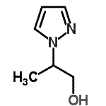 structure of CAS# 191725-73-2, 2-(1H-Pyrazol-1-Yl)-1-Propanol;2-(1H-pyrazol-1-yl)-1-propanol;2-pyrazolylpropan-1-ol;MFCD09864511