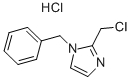 structure of CAS# 19276-03-0, 2-(Chloromethyl)-1-(Phenylmethyl)-1H-Imidazole Hydrochloride (1:1);1-(Benzyl)-2-(Chloromethyl)Imidazole Hydrochloride;Km 08397;1-Benzyl-2-(Chloromethyl)-1H-Imidazole Hydrochloride