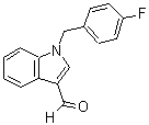 结构式 CAS# 192997-23-2, 1-(4-氟苄基)-1H-吲哚-3-甲醛