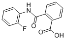 结构式 CAS# 19336-75-5, 2-[[(2-氟苯基)氨基]羰基]-苯甲酸