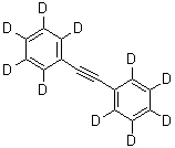 结构式 CAS# 19339-46-9, 1,1'-(1,2-乙炔二基)二(<sup>2</sup>H<sub>5</sub>)苯