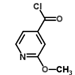 structure of CAS# 193538-79-3, 2-Methoxyisonicotinoyl Chloride;2-methoxyisonicotinoyl chloride;4-PYRIDINECARBONYLCHLORIDE, 2-METHOXY-
