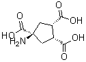 structure of CAS# 194918-76-8, (1R,2S,4S)-4-Amino-1,2,4-Cyclopentanetricarboxylic Acid;(1R,2S)-4-aminocyclopentane-1,2,4-tricarboxylic acid;(1S,2R,4s)-4-aminocyclopentane-1,2,4-tricarboxylic acid;(1S,2R,4S)-4-Amino-cyclopentane-1,2,4-tricarboxylic acid
