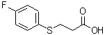 结构式 CAS# 19543-85-2, 3-[(4-氟苯基)硫基]丙酸