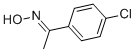 structure of CAS# 1956-39-4, 1-(4-Chloro-Phenyl)-Ethanone Oxime;(Ne)-N-[1-(4-Chlorophenyl)Ethylidene]Hydroxylamine;Bionet2_000554;Nsc57600