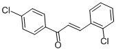 structure of CAS# 19672-60-7, 2,4'-Dichlorochalcone;3-(2-Chlorophenyl)-1-(4-Chlorophenyl)Prop-2-En-1-One;St5117687;Nciopen2_002172