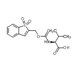 structure of CAS# 197245-17-3, N-{[(1,1-Dioxido-1-Benzothiophen-2-Yl)Methoxy]Carbonyl}-L-Valine;(2S)-2-{[<wbr>(1,1-diox<wbr>obenzo[d]<wbr>thiol-2-y<wbr>l)methoxy<wbr>]carbonyl<wbr>amino}-3-<wbr>methylbut<wbr>anoic cid;Bsmoc-Val-OH;N-(Benzo[b]thiophenesulfone-2-methoxycarbonyl)-L-valine