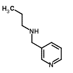 structure of CAS# 19730-13-3, N-(3-Pyridinylmethyl)-1-Propanamine;MFCD07405051;N-(3-pyridinylmethyl)-1-propanamine;N-(pyridin-3-ylmethyl)propan-1-amine