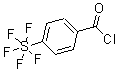 structure of CAS# 197384-98-8, 4-(Pentafluorosulfanyl)Benzoyl Chloride;4-(Pentafluorosulphanyl)Benzoyl Chloride, 4-(Chlorocarbonyl)Phenylsulphur Pentafluoride;4-(Pentafluorothio)Benzoyl Chloride 97+%;4-(PENTAFLUOROSULFANYL)BENZOYL CHLORIDE