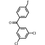 结构式 CAS# 197439-66-0, (3,5-二氯苯基)(4-氟苯基)甲酮
