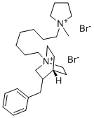 CAS#: 19748-68-6， 3-Benzyl-1-[7-(1-methyl-1-pyrrolidin-1-iumyl)heptyl]quinuclidin-1-ium dibromide