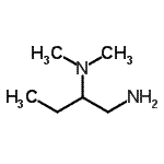 structure of CAS# 19764-59-1, N<Sup>2</Sup>,N<Sup>2</Sup>-Dimethyl-1,2-Butanediamine;(2-amino-1-ethylethyl)dimethylamine;N(2),N(2)-Dimethyl-1,2-butanediamine;N-[1-(Aminomethyl)propyl]-N,N-dimethylamine