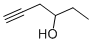 structure of CAS# 19780-84-8, 5-Hexyn-3-Ol;Nsc 244897;1-Hexyn-4-Ol
