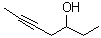 structure of CAS# 19781-82-9, 5-Heptyn-3-Ol
