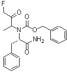 structure of CAS# 197855-65-5, Nalpha-[(Benzyloxy)Carbonyl]-N-(4-Fluoro-3-Oxo-2-Butanyl)Phenylalaninamide;benzylN-[<wbr>1-[(4-flu<wbr>oro-3-oxo<wbr>butan-2-y<wbr>l)amino]-<wbr>1-oxo-3-p<wbr>henylprop<wbr>an-2-yl]c<wbr>arbamate;benzyloxycarbonyl-Phe-Ala-fluormethylketone;Carbamic <wbr>acid, (2-<wbr>((3-fluor<wbr>o-1-methy<wbr>l-2-oxopr<wbr>opyl)amin<wbr>o)-2-oxo-<wbr>1-(phenyl<wbr>methyl)et<wbr>hyl)-, ph<wbr>enylmethy<wbr>l ester