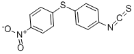 结构式 CAS# 19822-35-6, 1-异硫氰酸基-4-[(4-硝基苯基)硫代]-苯