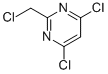 结构式 CAS# 19875-05-9, 4,6-二氯-2-(氯甲基)-嘧啶